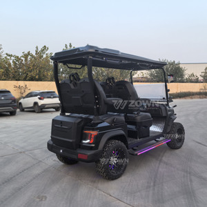 Voiturette de golf électrique de luxe avec éclairage LED décoratif pour le transport de groupes dans les zones touristiques - Product Image 6