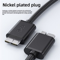 Kabel Kotak Hard Disk Seluler USB 3.0 AM ke Micro Koneksi Komputer Ponsel Kecepatan Tinggi ke Kabel Data Hard Disk Seluler