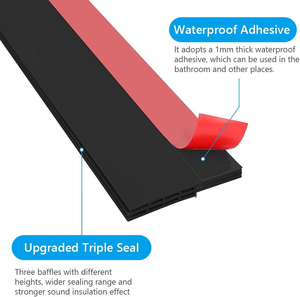 תחתון גמישה דלת אוטם רצועת איטום טיוטת פקק אבק חלון חסין אוויר רצועה חלון חסין אוויר פס סיליקון/חיית מחמד חיתוך זמין - Product Image 5