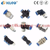 Raccord pneumatique en laiton nickelé de type PC, tube droit, raccord rapide pour tube pneumatique