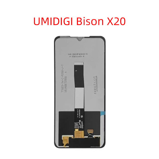 High Light Backlight Wholesale Mobile Phone LCDs Touch Screen Panel Comb for Umidigi Bison X20 X20 Pro Display