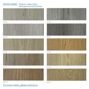 2mm 2.5mm 3mm Thickness Glue Down Piso Vinilico Pvc Vinyl Flooring Plastic Flooring