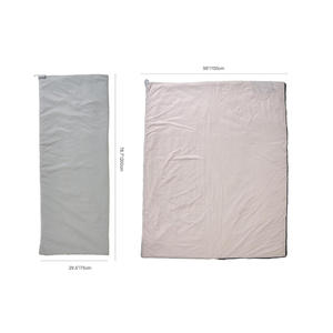 Sac de couchage WOQI, longueur standard, nylon argenté respirant, pour temps chaud, randonnée, camping, adulte. - Product Image 3
