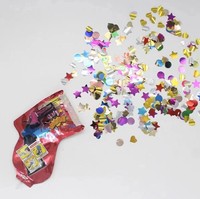 Pistolet de fête à main, pistolet à confettis, pistolet à feu d'artifice gonflable pour enfants, confettis, tireur à ballon en aluminium, pistolet amusant pour la fête