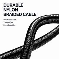 Cable de Datos USB-C de Carga Súper Rápida de 0A 240W con Diseño Trenzado Resistente para Teléfono Móvil y Transferencia de Energía de Alta Velocidad
