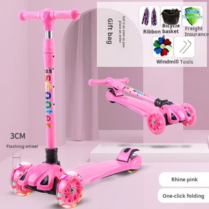 Trottinette pour bébé, trotteur pour enfants, voiture 2-12 ans, trottinette à roues lumineuses pour débutants - Product Image 3