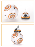 Robot RC con Control Remoto 2.4G, Figura de Acción con Sonido, Robot Droid BB8 Inteligente Mejorado, Modelo BB-8, Juguetes para Niños