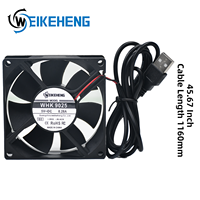 Ventilador USB de 90 mm, CC 5 V, 0.28 A, Ventilador Axial de Refrigeración, 9025, Sin Escobillas, Silencioso, Alto Flujo de Aire, para Router, Portátil, Mini PC, Refrigeración de Electrónica DIY