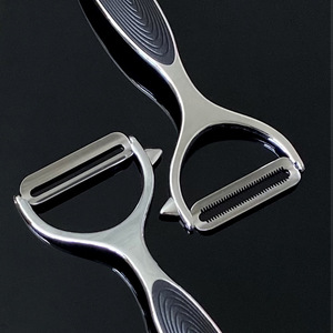 ที่ปอกผักผลไม้โลหะผสมสังกะสี 2 ชิ้น ใบมีดคมสำหรับใช้ในครัว - Product Image 4