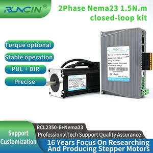 Kit de Motor de Bucle Cerrado Runcin de 2 Fases Nema23 1.5N.m 85mm con Controlador Tipo Bus y Control de Potencia EtherCAT - Product Image 1