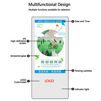 Écran d'affichage numérique intelligent vertical pour ascenseur, écran LCD de signalisation numérique, 21,5 pouces, Android, montage mural intérieur