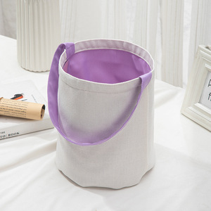 <span class=keywords><strong>2021</strong></span> nueva llegada bolsa de dulces en blanco de Pascua sublimación bolsa de regalo de conejo cesta - Product Image 4