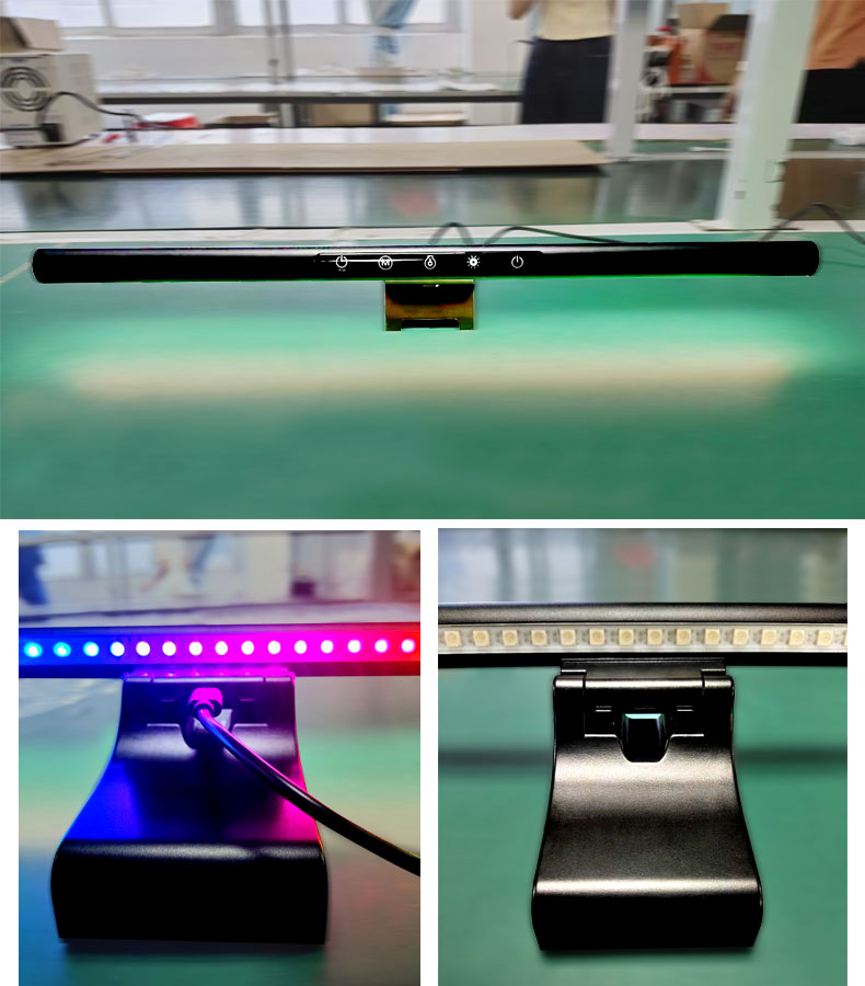 Rgb Intelligent Monitoring Led Light Bar Kit Can Be Used For Computer