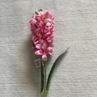 Bunga Hyacinth Sutra Buatan Sentuhan Realistis Tangkai Tunggal Mewah untuk Buket Pernikahan dan Dekorasi Rumah