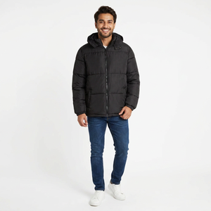 Premium Quality Blue Long Zipper Hooded Windproof Men <b>Women</b> Unisex Lightweight Customized <b>Parka</b> <b>Jackets</b> - Product Image 1