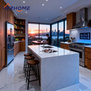 Cuisine modulaire sur mesure avec éclairage LED intégré et îlot multifonctionnel - Product Image 4