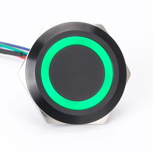 Công Tắc Đầu Phẳng Chống Nước Mini IP65 28Mm Công Tắc Nút Nhấn Vòng Tròn Chiếu Sáng 12V Bằng Thép Không Gỉ Tạm Thời Cho Thân Ngắn 1NO - Product Image 3
