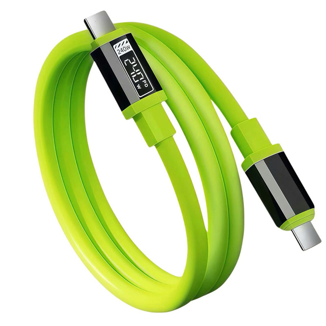 D3134 1,5m USB-C Data Kabel LED Display Ladekabel 240W PD 3.1 Schnellladekabel USB c cable