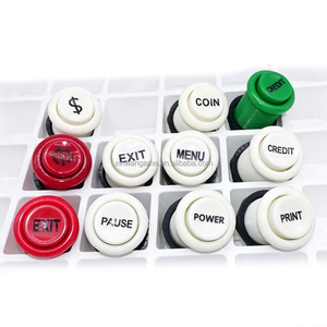 Botón pulsador de plástico estilo Happ de 28 mm para máquina de juego <span class=keywords><strong>Pandora</strong></span> operada con monedas, joystick de <span class=keywords><strong>arcade</strong></span>, controlador PS4, DIY - Product Image 6