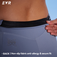 Short de cyclisme pour femme EVR à taille haute avec coussinets élastiques italiens à séchage rapide – Vêtement de cyclisme haute élasticité pour vélo de route
