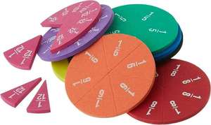 Bloques de <span class=keywords><strong>Fracciones</strong></span> al por Mayor de Fábrica, Círculos de <span class=keywords><strong>Fracciones</strong></span>, Símbolos Matemáticos de Espuma EVA, Juguetes Educativos para Niños - Product Image 2