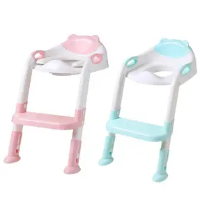 Soft Kids potty trainer With Step Toddlers Toilet Training Toilet step Trainer ladder