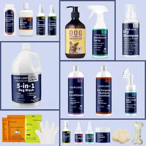 Professional Fábrica OEM ODM 5-em-1 Shampoo e Condicionador melhor shampoo para coceira cão Filhote de Cachorro do animal de Estimação para todas as raças