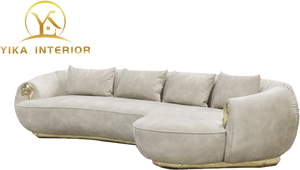Canapé en cuir de luxe Boca Dolo <span class=keywords><strong>Bo</strong></span> italien pour salon de villa haut de gamme, grand appartement, style moderne et simple, canapé incurvé - Product Image 5