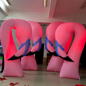 Animale gonfiabile mascotte rosa aria soffiato fenicottero saltare in aria per la pubblicità - Product Image 1