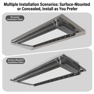 Séchoir à <span class=keywords><strong>linge</strong></span> électrique intelligent à LED avec télécommande et commande vocale, rail de séchage rétractable pour balcon et maison - Product Image 4