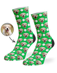 Chaussettes personnalisées pour animaux de compagnie avec impression numérique 3D sans limite de couleur, chaussettes amusantes avec <span class=keywords><strong>photo</strong></span>, chaussettes imprimées avec des animaux, des léopards, des chiens et des chats - Product Image 1