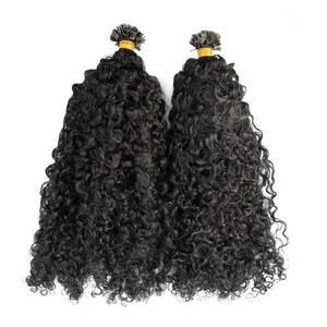 Extensiones de Cabello Humano Virgen Birmano Camboyano Crudo 100g con Puntas I, Grosor Completo, Puntas Rizadas, Liso Kinky, Liso, Puntas I Planas - Product Image 5