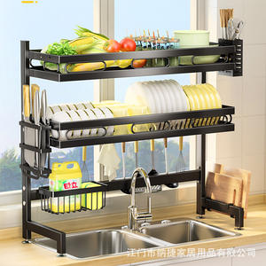 Estante de Almacenamiento para Fregadero de Cocina Jiangmen, Tamaño L, Escurridor de Platos Multiusos con Bandeja de Secado Rápido, Forma Cuadrada - Product Image 5