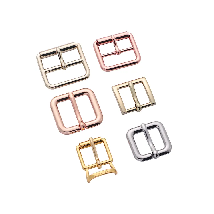 Hot Sale Custom Shape And Logo Metal Round Pin Buckle Square Pin Belt Buckle For Belt