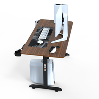 Bureau mental de taille personnalisée Table de commande électrique debout réglable en hauteur Pieds de table en acier de 2.7mm d'épaisseur
