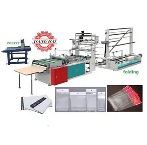 Hoge Kwaliteit Pe Opp Bopp Pp Side Afdichting Punch Bag Kip Brood Plastic Zak Making Machine In China