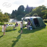 Kawagebo Kamp (KK) 15.4' X 10.2' Tiup 14.6 ㎡   Tenda Glamping 210D Oxford Wall Tent untuk Kemah Udara di Luar Ruangan
