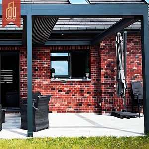 Kits de <span class=keywords><strong>pergola</strong></span> en aluminium à lames orientables intelligentes pour terrasse et patio, espaces de vie et zones de divertissement en plein air, <span class=keywords><strong>pergola</strong></span> rétractable - Product Image 1
