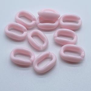 11*16mm 1250 pièces/sac en gros chaînes acryliques de couleur mélangée ovale anneau ouvert perles connecteur chaîne à maillons pour la fabrication de colliers à faire soi-même - Product Image 6