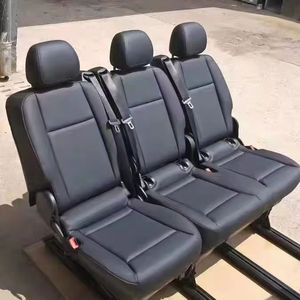 Sièges de voiture modifiés en <span class=keywords><strong>cuir</strong></span> pleine fleur beige et <span class=keywords><strong>noir</strong></span> sur mesure pour Mercedes Benz V260 V Class Sprinter Van, pour fourgons d'origine personnalisés - Product Image 1