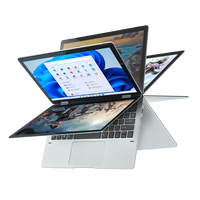 Mini Ordinateur Portable 11,6 Pouces X160 N4000 avec Écran Tactile Rotatif à 360 Degrés, 8 Go de RAM DDR4, 1 To SSD, Ordinateur Portable 2 en 1