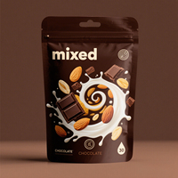 Sachet d'emballage scellable personnalisé en BOPP de qualité alimentaire avec feuille d'aluminium pour bonbons, guimauves, biscuits, barres chocolatées de Noël
