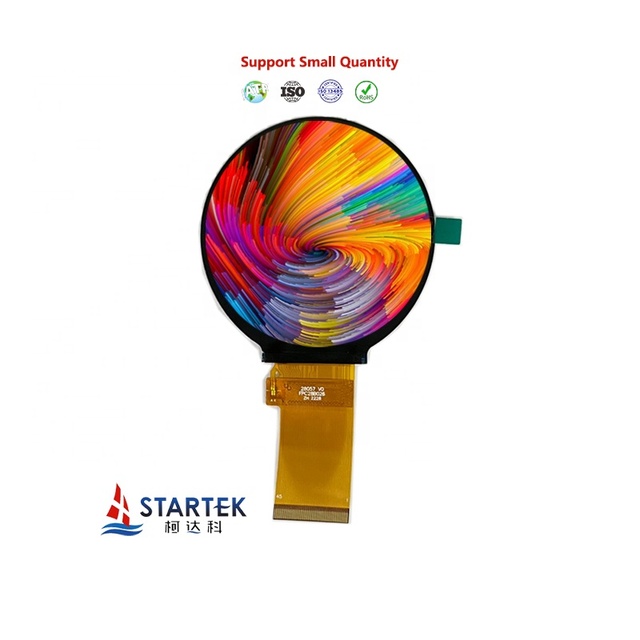 Round Display 480*480 MIPI or RGB Interface IPS 2.8 Inch Circular Lcd Display Round Lcd
