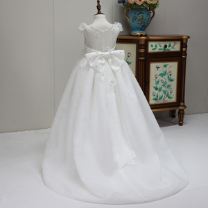 Abito <span class=keywords><strong>da</strong></span> Cerimonia di Lusso 2025 Alta Qualità con Applicazioni Vestito <span class=keywords><strong>da</strong></span> Principessa per Ragazze in Organza con Coda Lunga Maxi Abito <span class=keywords><strong>da</strong></span> Damigella per Feste - Product Image 6