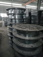 Couvercles de puits en fonte ductile pour système de drainage et usage extérieur, anti-corrosion, durables et nécessitant peu d'entretien
