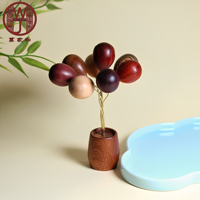 Décoration de voiture en bois poli, écologique et artisanale, en forme de ballon, pour la maison, cadeau de vacances