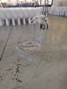 حفل زفاف العروس والعريس كراسي عشاء واضحة لشركة تأجير المطاعم - Product Image 5