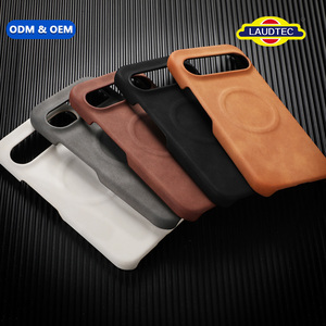 Carcasa de Teléfono con Textura de Cuero PU y PC Mate para Google Pixel 9a, 9 Pro, 10 Pro, 11, con Imán Integrado para Carga Inalámbrica Magnética - Product Image 2