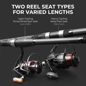 Ensemble de cannes à pêche en mer Linhu, canne à lancer en fibre de carbone ultralégère, canne à pêche en mer pour <span class=keywords><strong>carpe</strong></span> <span class=keywords><strong>argentée</strong></span> et <span class=keywords><strong>carpe</strong></span> à tête de poulpe - Product Image 6