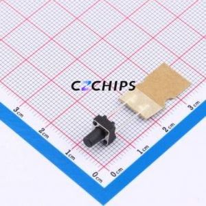 TSB06153-085B832BA-L2000 Tactile <b>Switch</b> Through hole,6.1x6.1mm <b>Switch</b> Single Pole Single Throw Round Button 2.5N 6.1mm - Product Image 1